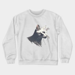 Elegant Feline Majesty Cat Art No. 556 Crewneck Sweatshirt